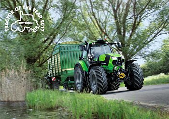 Traktor roku 2017: DEUTZ-FAHR 6215 RCshift získal ocenění za nejlepší design!