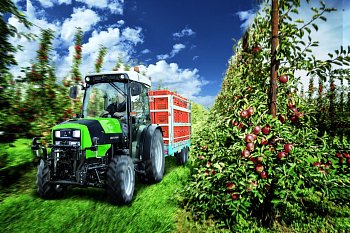 Odpružení ActiveDrive pro Agroplus S – nová dimenze viničních traktorů Deutz-Fahr